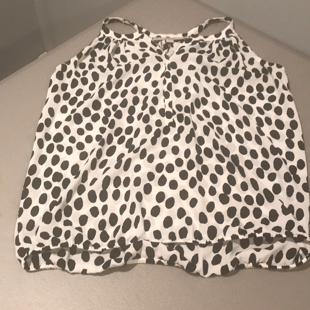 Loft Black and white top